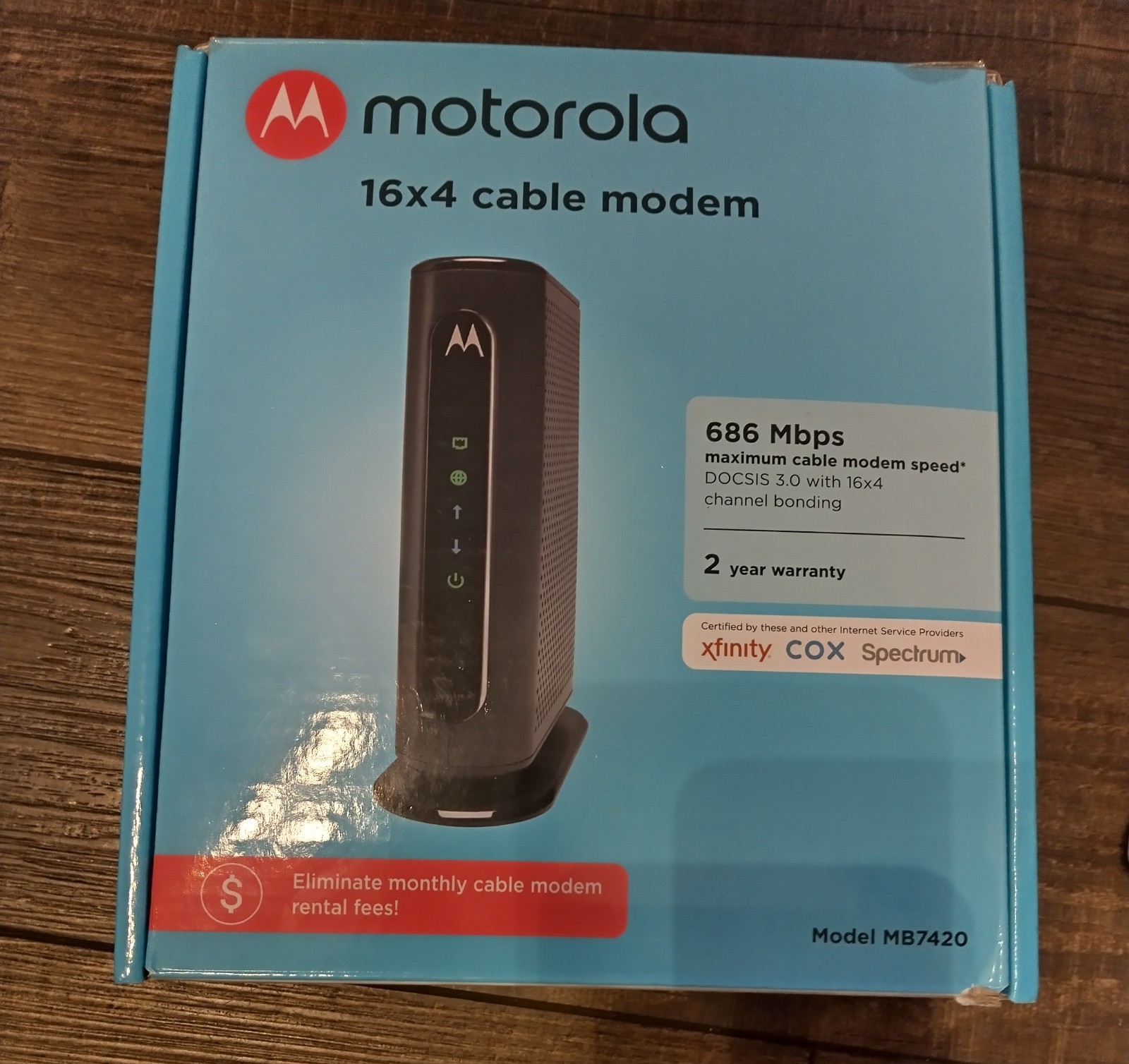 Motorola MB7420 16×4 High Speed ​​Cable Modem 686 Mbps