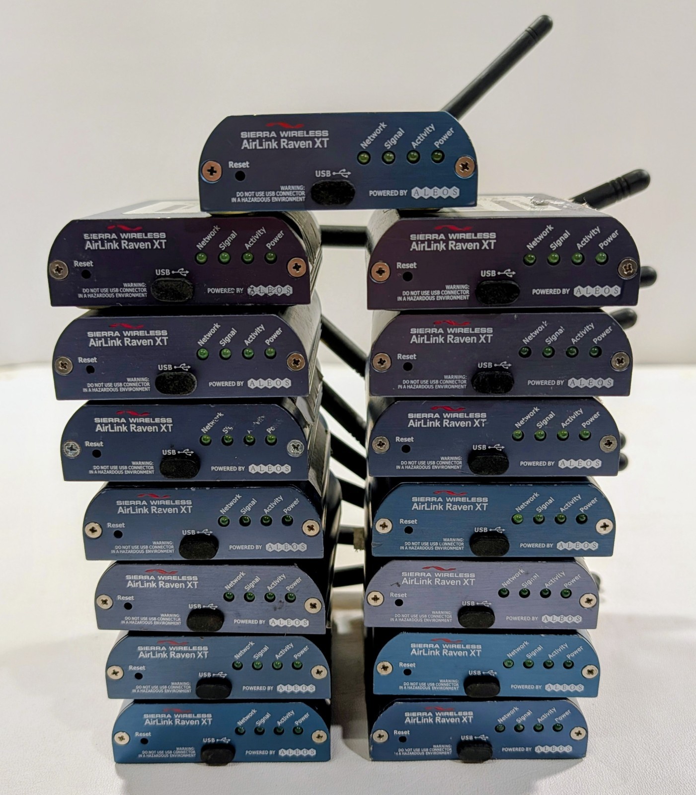 Lot Of 15 Sierra Wireless G2212-C Airlink Raven XT Modems with Antennas
