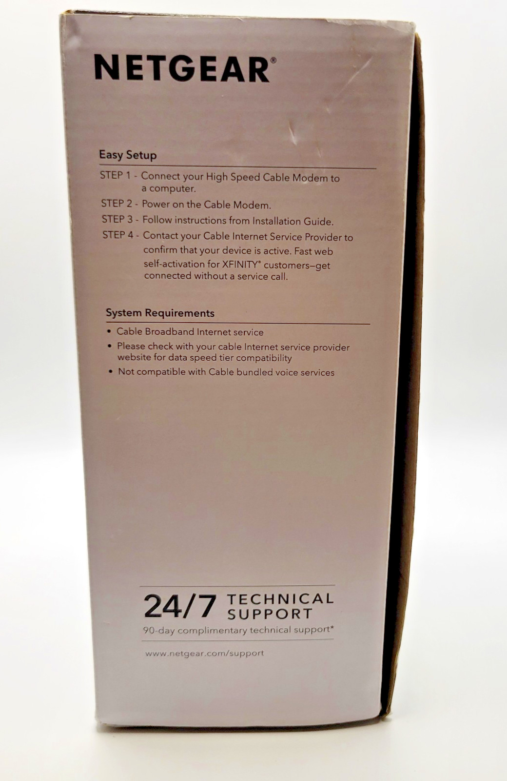 Netgear CM500 DOCSIS 3.0 High Speed Cable Modem, CM500-100NAS Tested