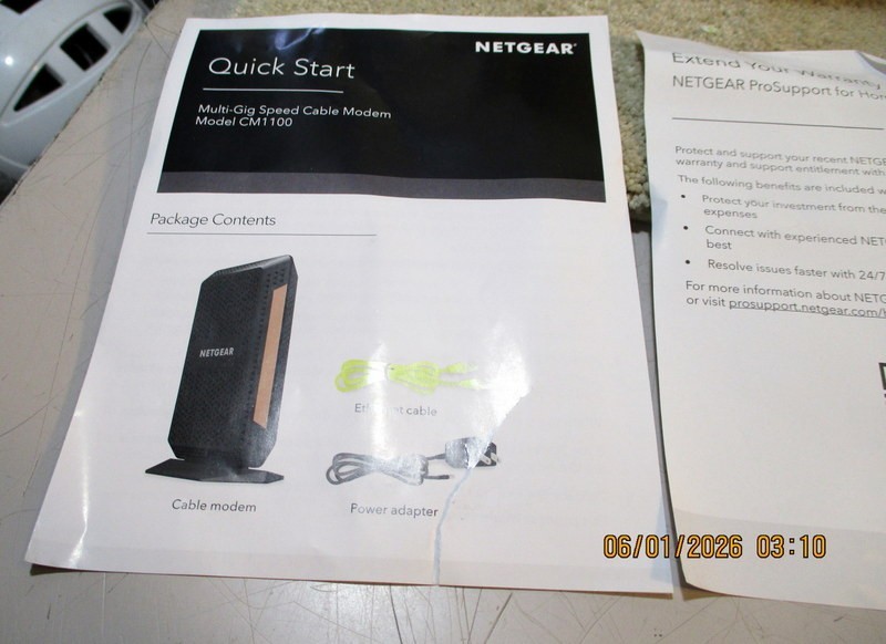 NETGEAR Nighthawk CM1100 Cable Modem