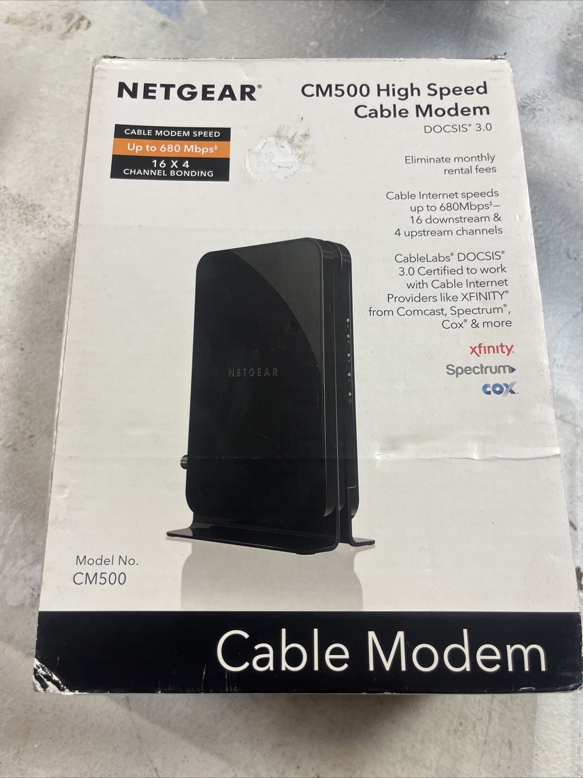 NETGEAR CM500 (CM500100NAS) 680 Mbps – Black