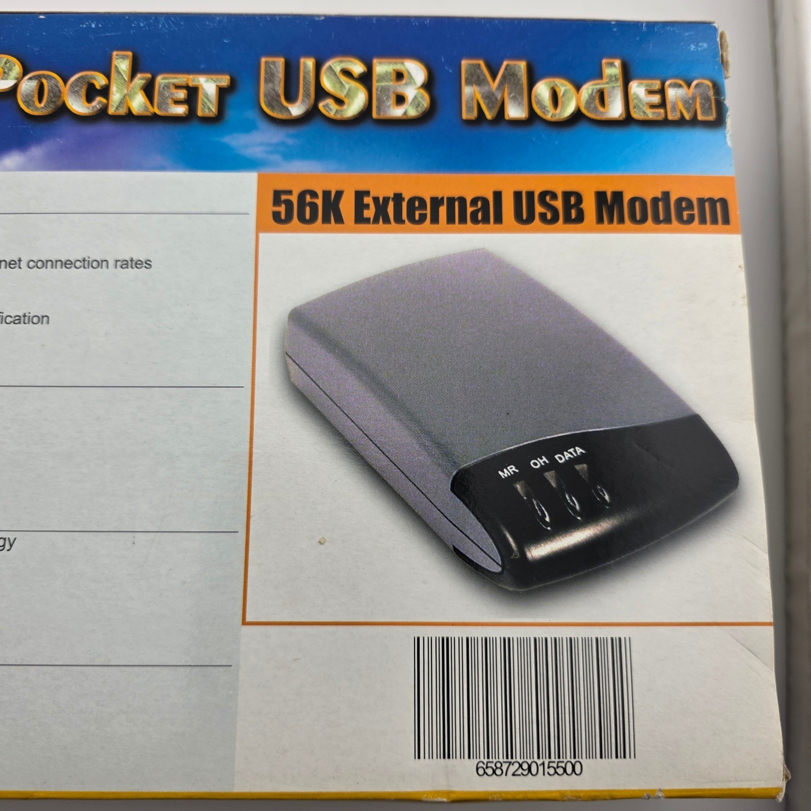 Phoebe Pocket USB 56K External Modem V.90 K56Flex Open Box NOS Sealed