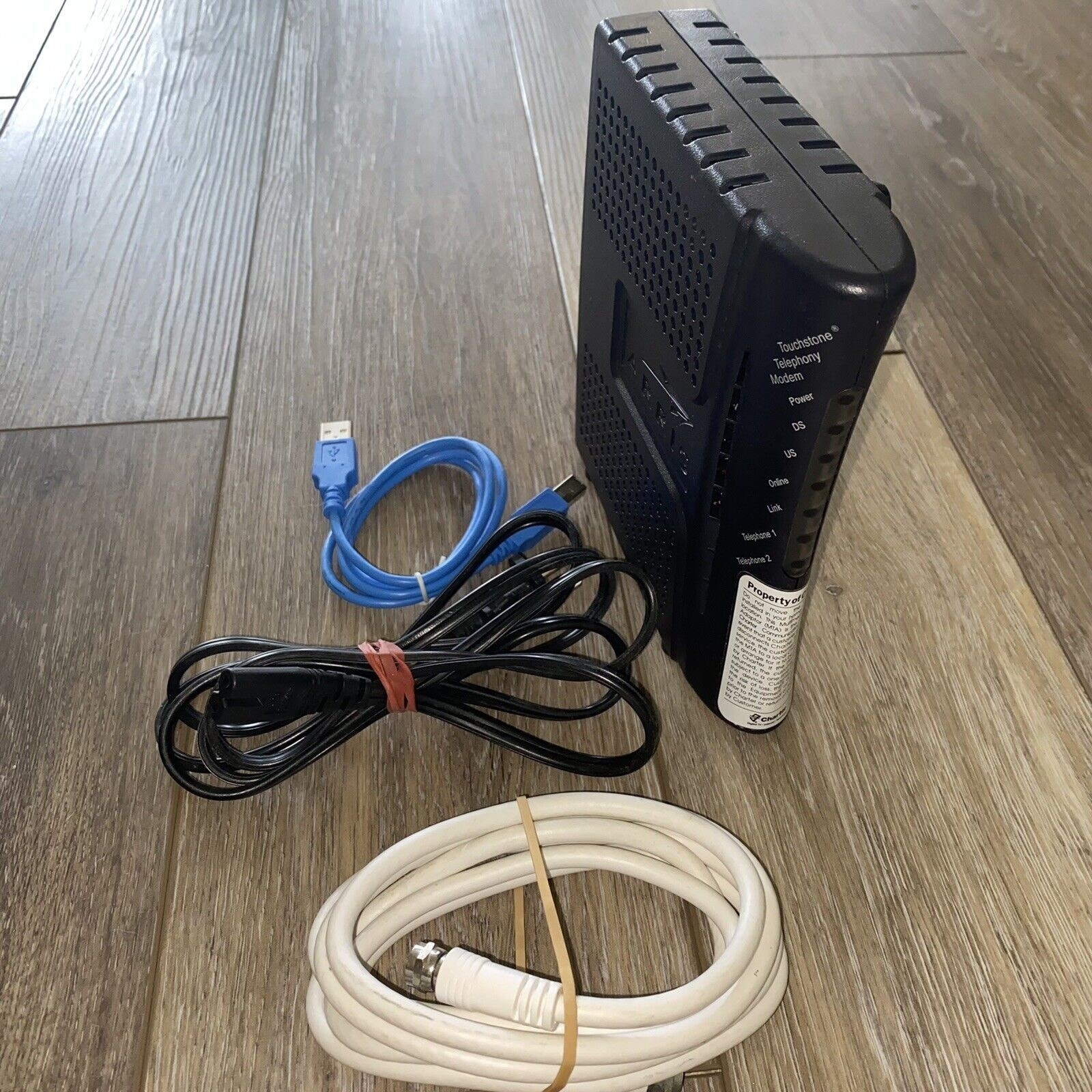 Arris TM632A Cable Touchstone Telephony Modem With Cables