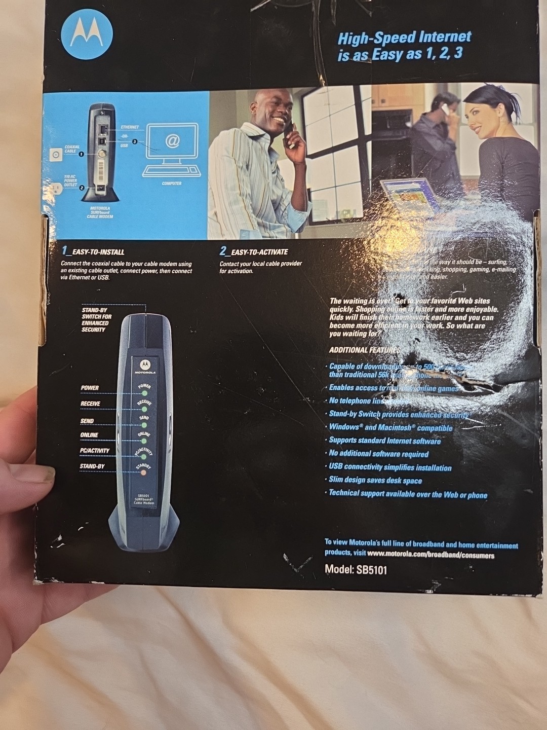 Motorola SB5101 DOCSIS 2.0 Cable Modem with Haxorware