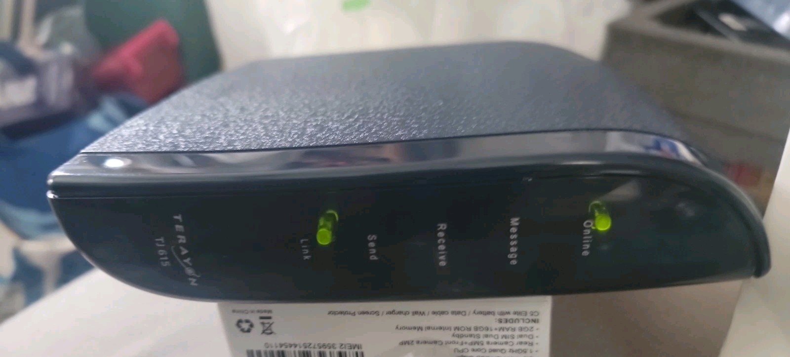 Terayon TJ-615 Blue DOCSIS Cable Modem Bundle – Open Box / Sealed Cables & CD