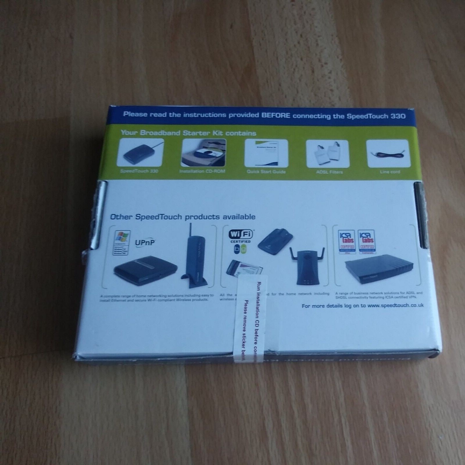 Speedtouch 330 Broadband Starter Kit – USB ADSL Modem – Windows Mac – New Sealed
