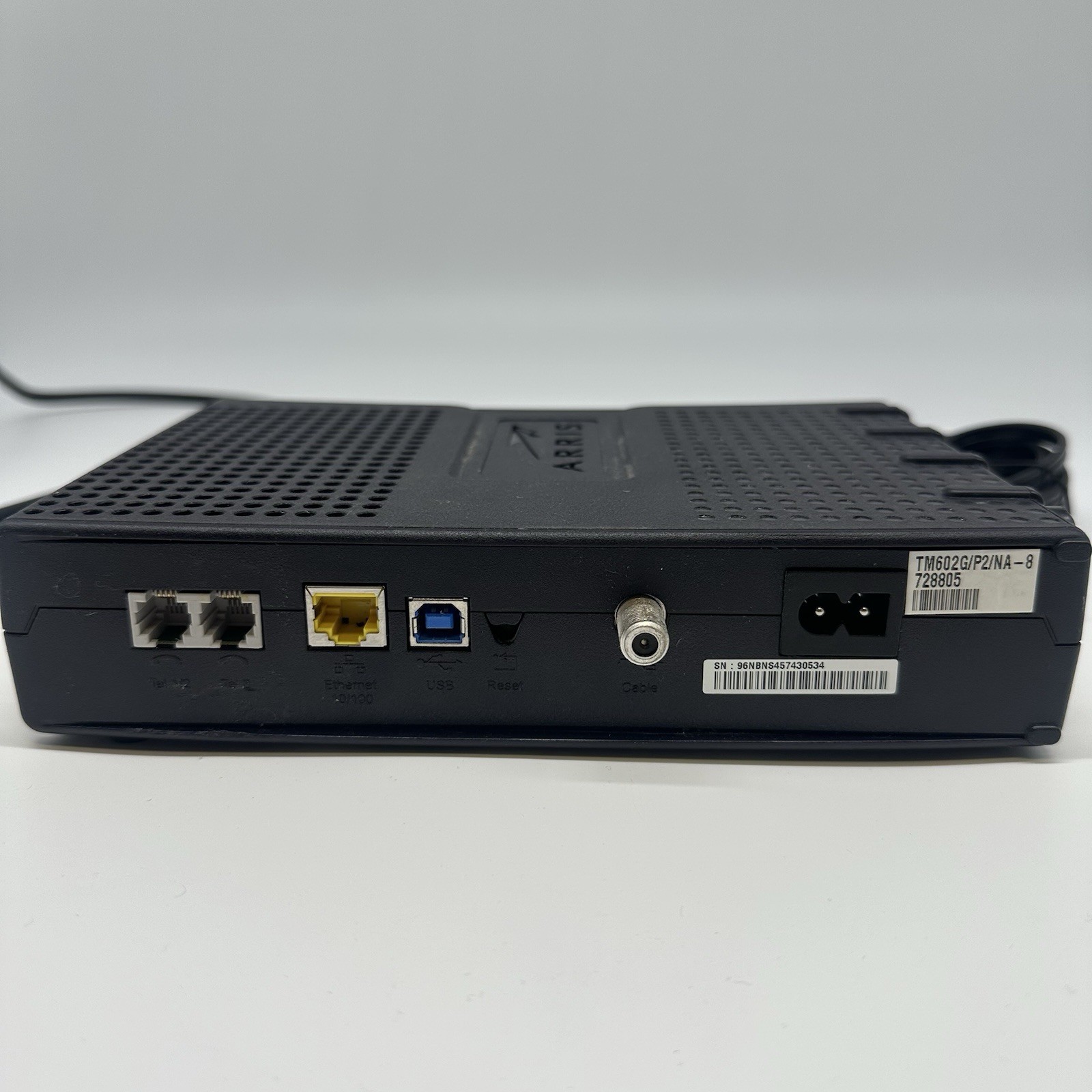 Arris TM604G/CT Cable Modem Internet & Telephone with power cord Tested
