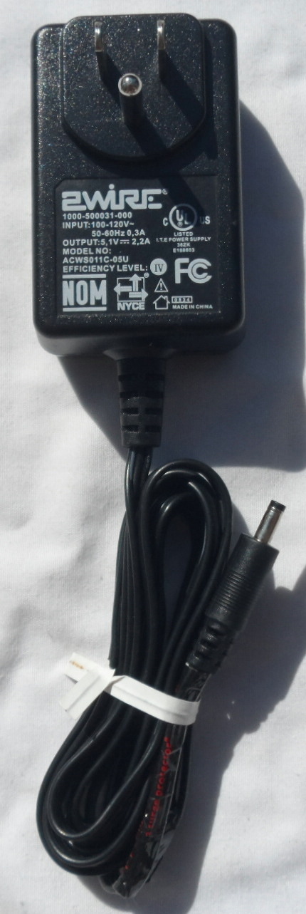 OEM 2wire AC Power Supply Adapter Modem ACWS011C-05U 2701HG-B 2700HG-B 1701HG