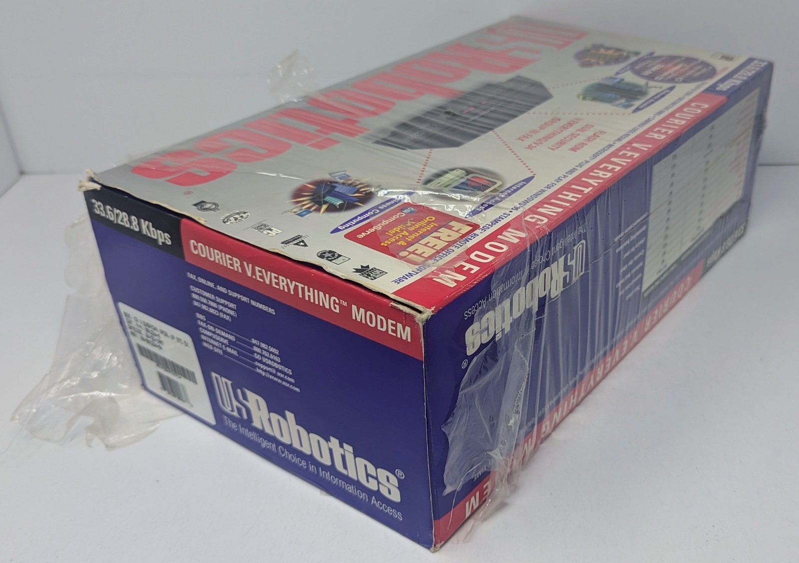 US Robotics Courier V Everything Modem 33.6 Kbps 2X Upgradable – New Open Box!