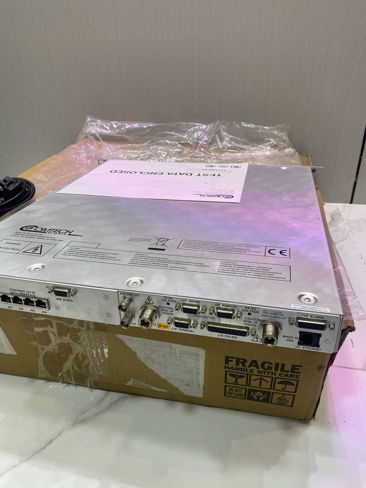 COMTECH EF DATA RADYNE DMD20 L-Band SATELLITE MODEM DMD20LBST0-227