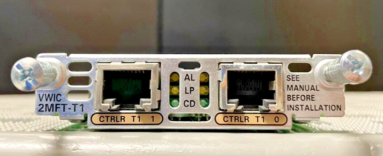 Cisco VWIC-2MFT-T1 2-Port RJ-48 Multiflex Trunk Interface Voice Card