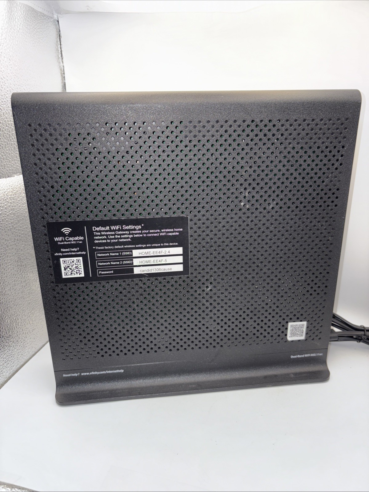 Xfinity Arris TG1682G Dual Band Wireless 802.11ac Cable Modem and Wi-Fi Router