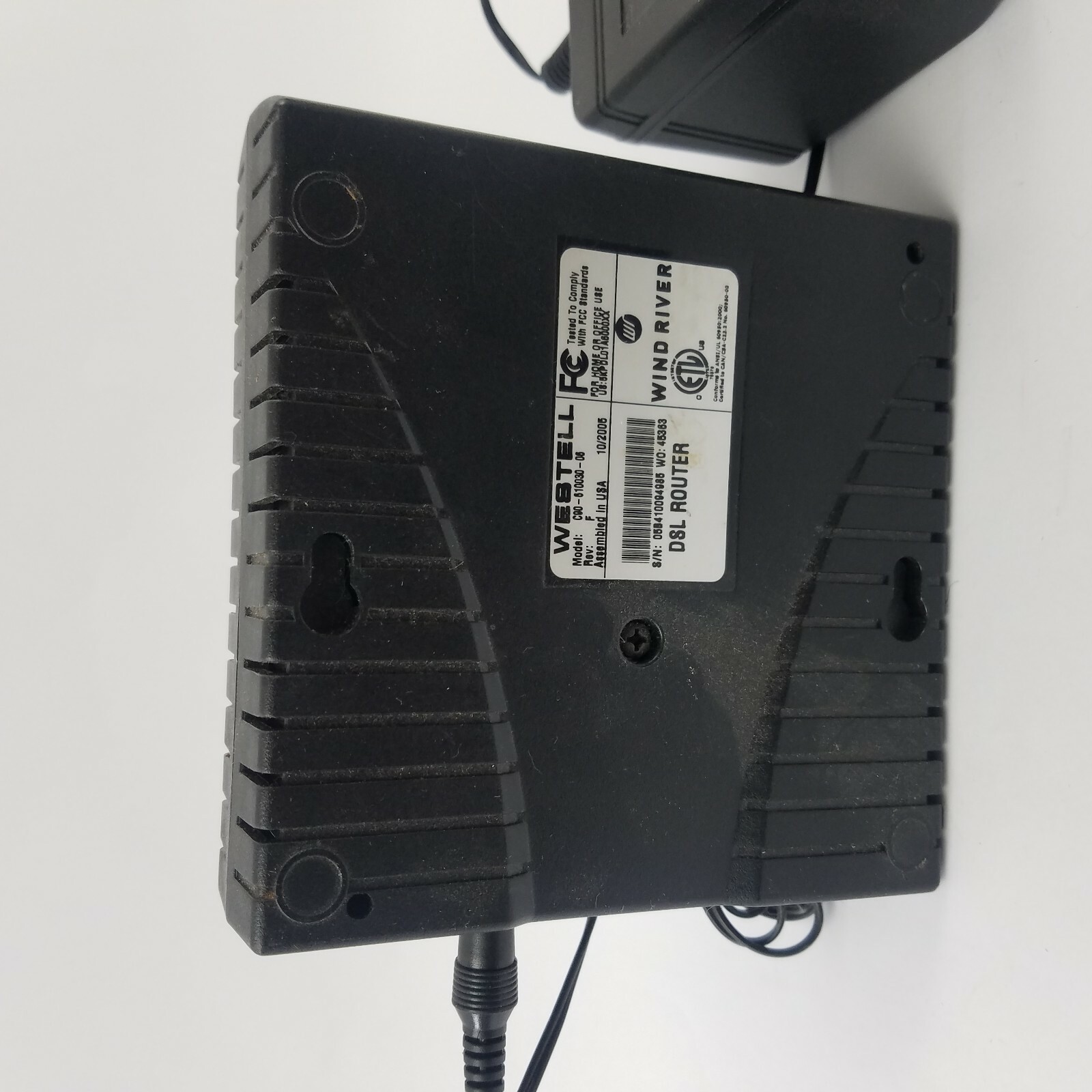 Westell C90-610030-06 Rev:F DSL Router Modem & Group West 48D-9-600 Adapter