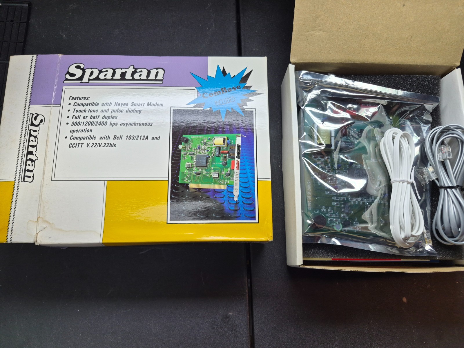 Spartan Dial-up Modem Card Open Box