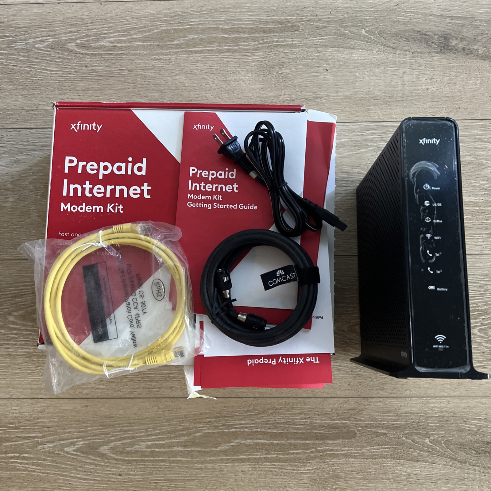 XFINITY Internet Prepaid Starter Kit Arris TG862G router