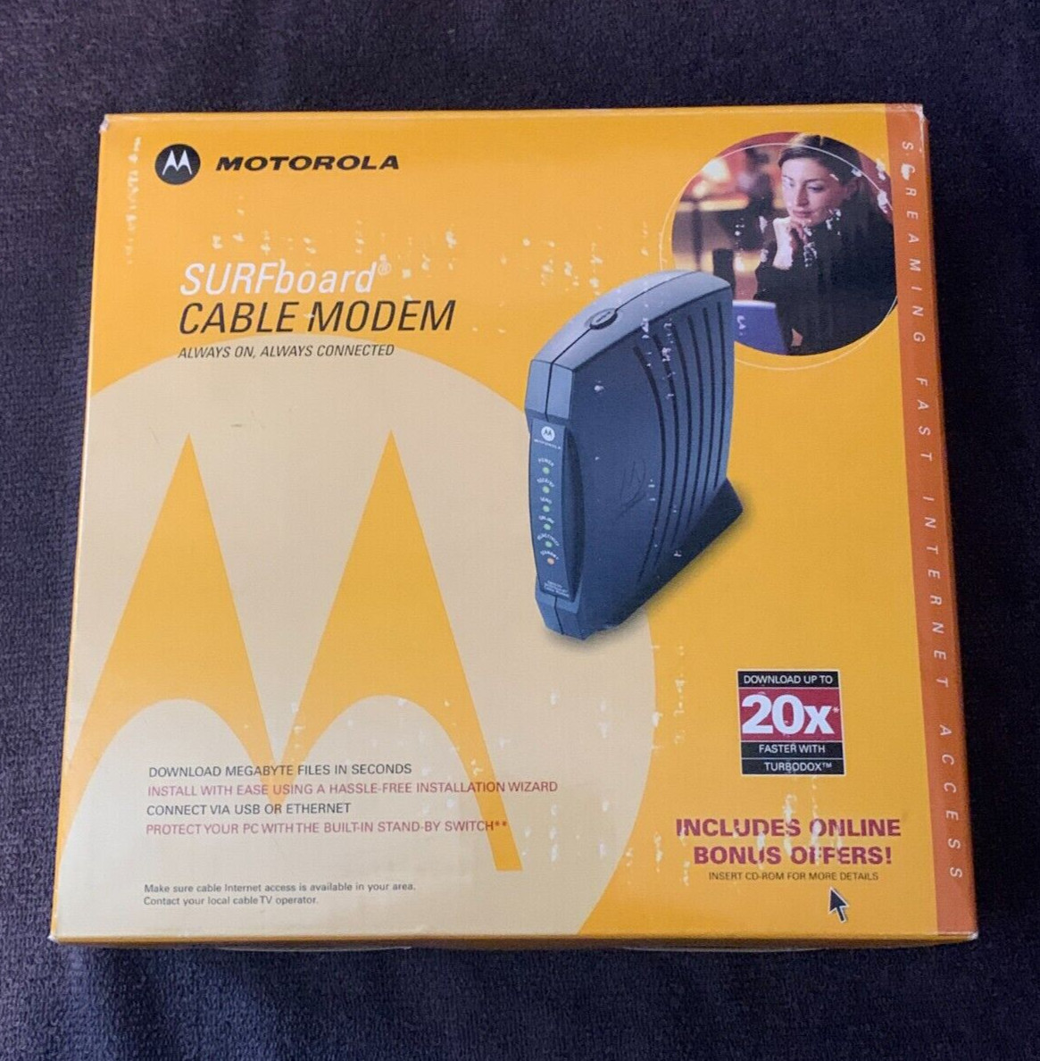 Motorola SURFboard SB5120 Cable Modem Open Box