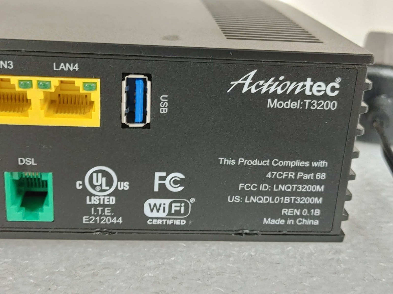 WINDSTREAM/TDS Wi-Fi modem T3200 Bonded VDSL2 Wireless AC Gateway Router