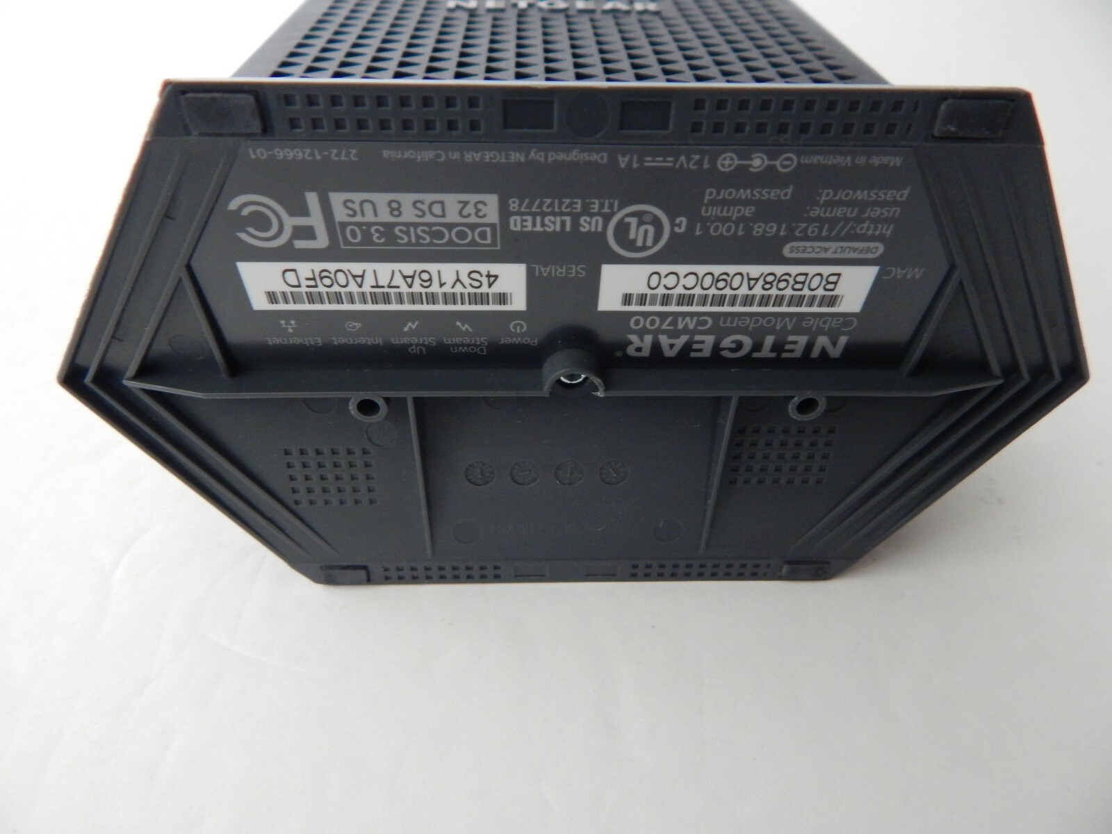 NETGEAR CM700-100NAS High Speed Cable Modem