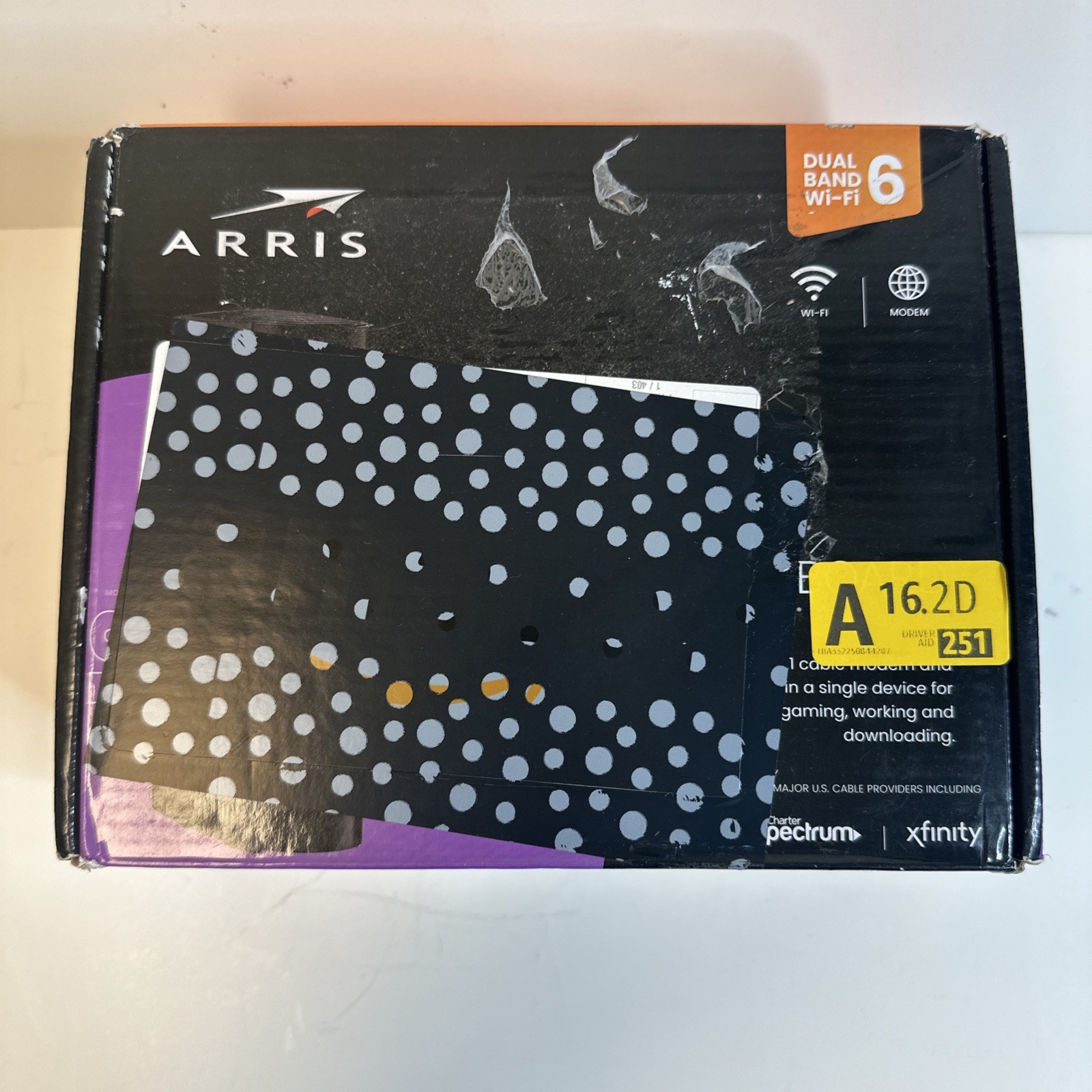 Arris G18 AX1800 WiFi 6 & DOCSIS 3.1 Cable Modem