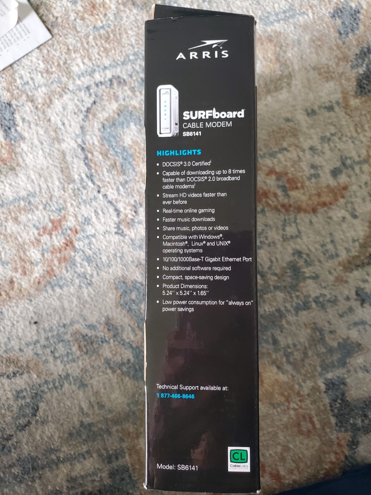 ARRIS SURFboard SB6141 Modem 400 Series 8×4 DOCSIS 3.0 343 Mbps Open Box Works