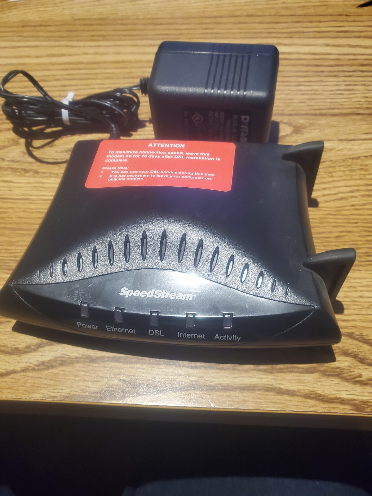 SpeedStream 060-E141-A02 5100 ADSL Modem with Ethernet Port and Power Supply