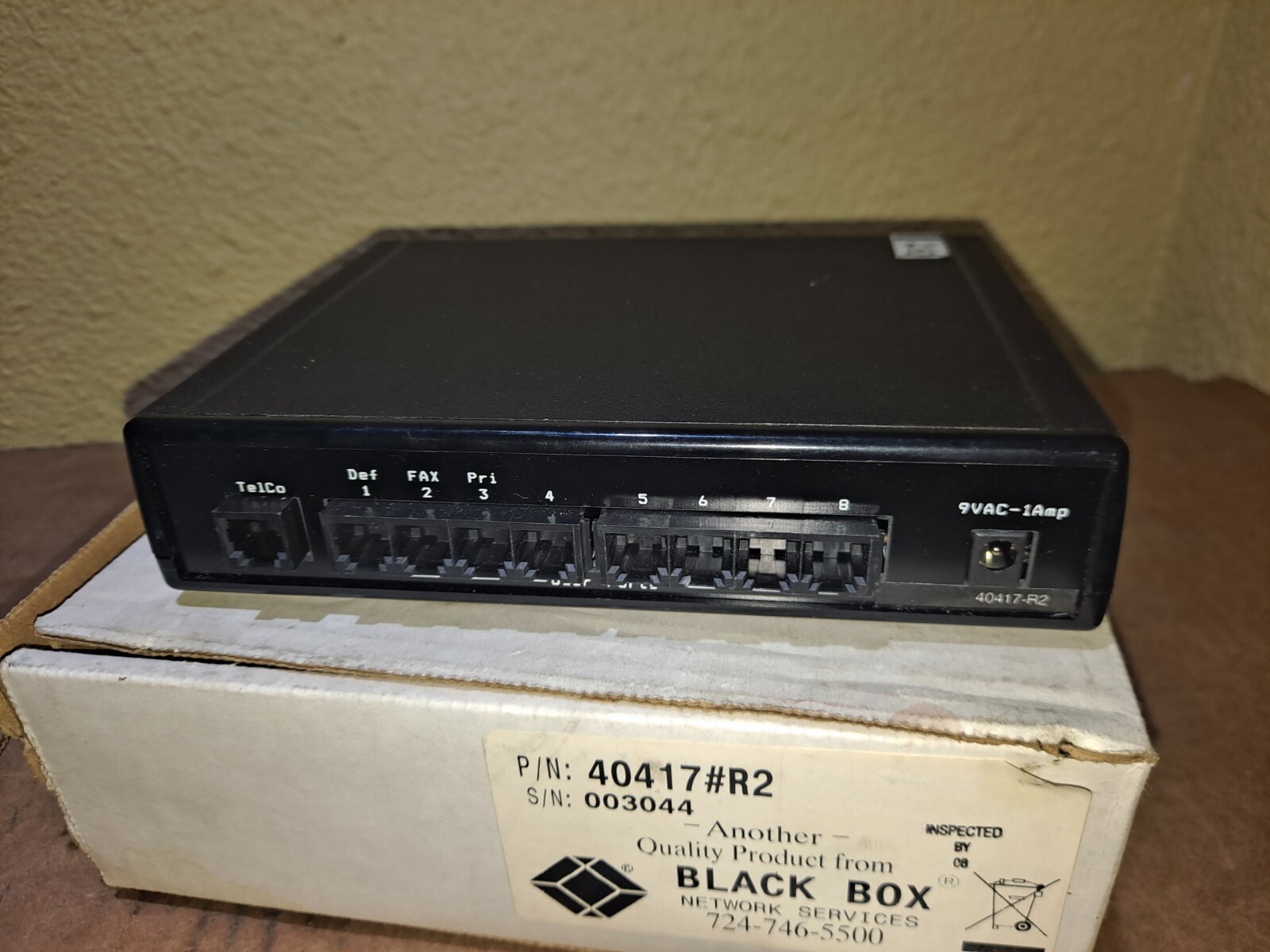 NEW BLACK BOX 40417#R2 Flexie Telco Switch 8 PORT Fast Shipping