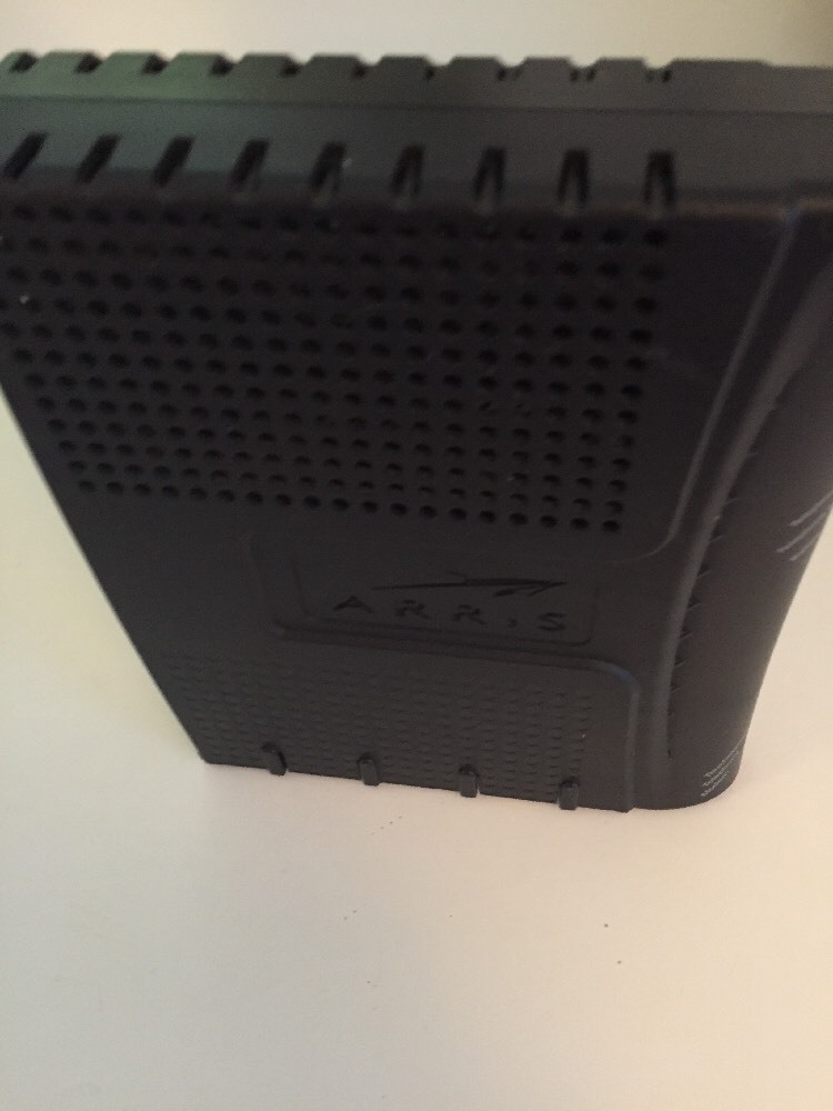 Used Arris Modem Model TM502G With Battery No Power cord