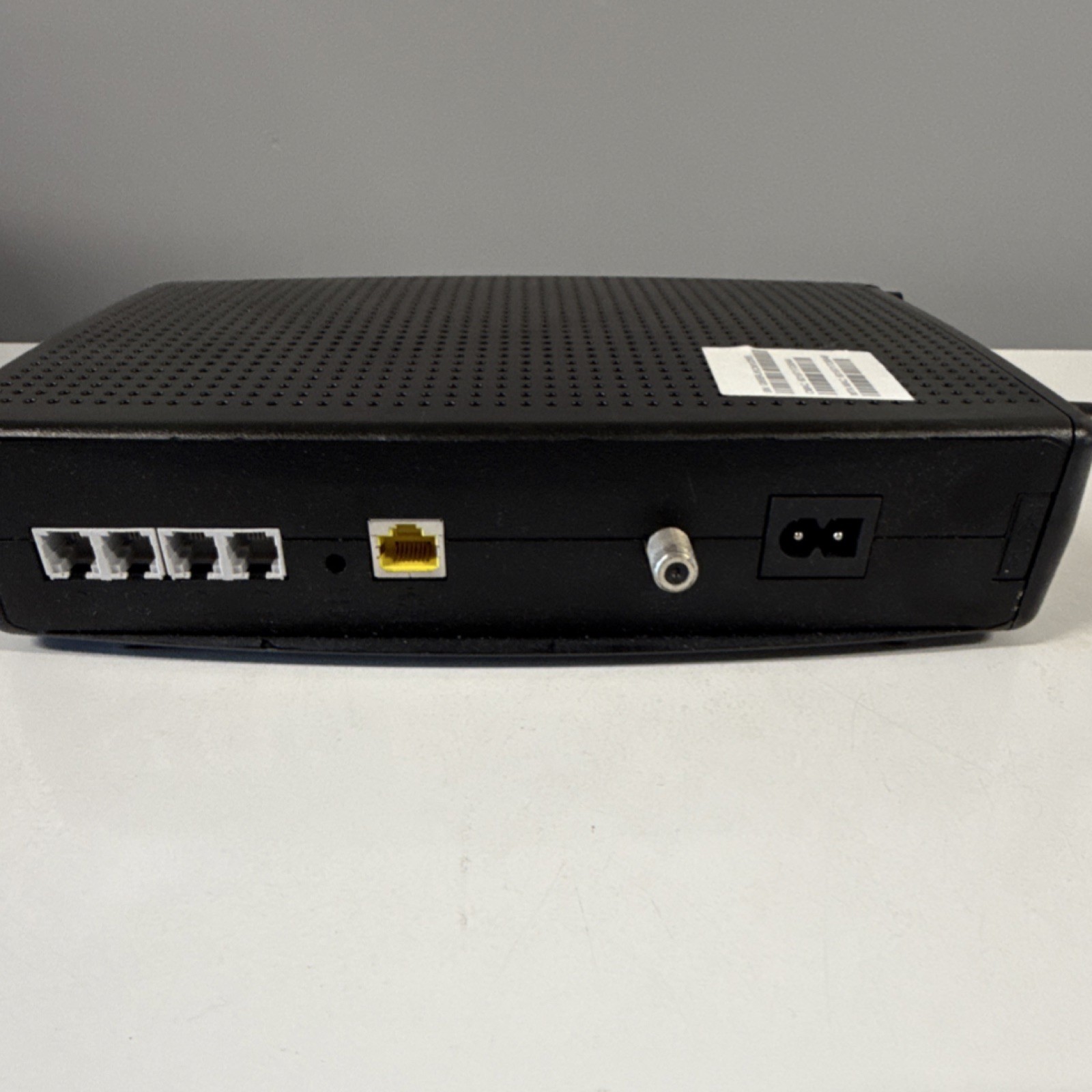 ARRIS TM804G/CT DOCSIS 3.0 Cable Modem Black Ethernet Coaxial Power Port