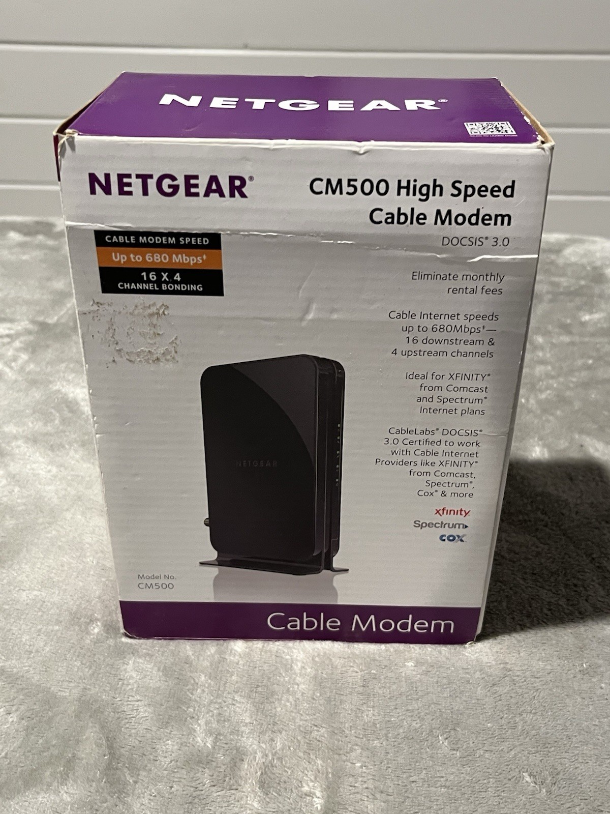 NETGEAR Cable Modem CM500, Compatible w/ Cable Providers Xfinity, Spectrum, Cox