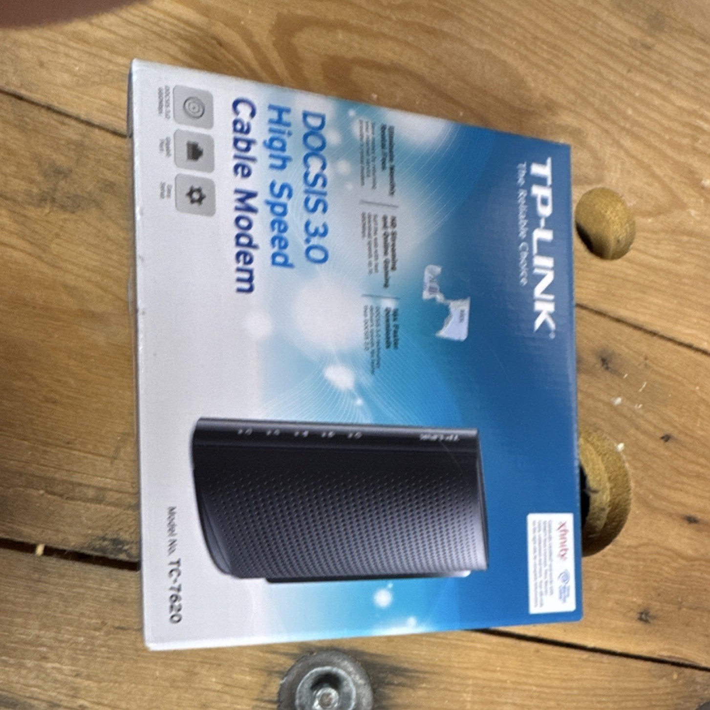 TP-LINK TC-7620 DOCSIS 3.0 High Speed Cable Modem Ethernet RJ-45 Coaxial