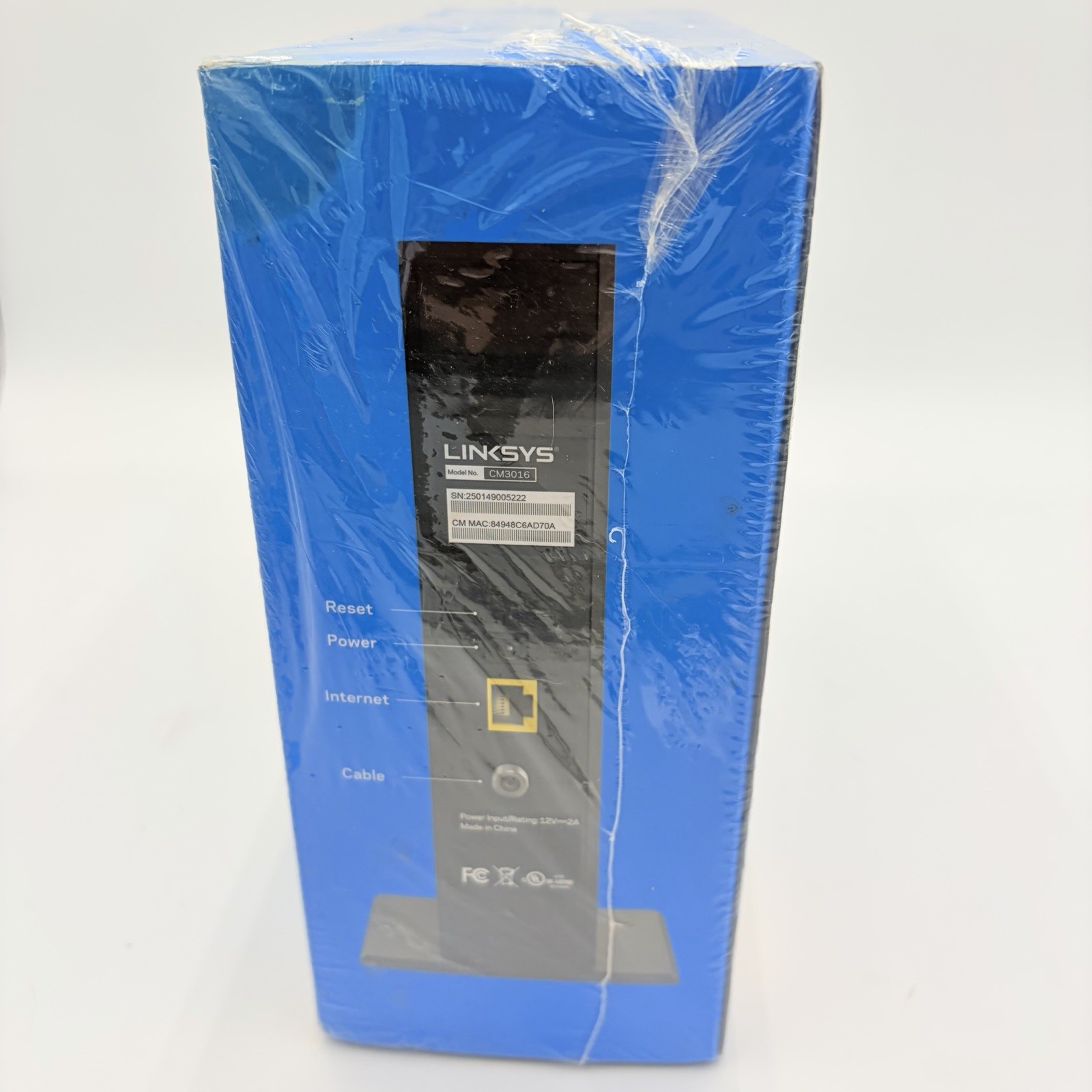 NEW SEALED Linksys CM3016 16×4 Cable Modem DOCSIS 3.0 Up to 686 Mbps