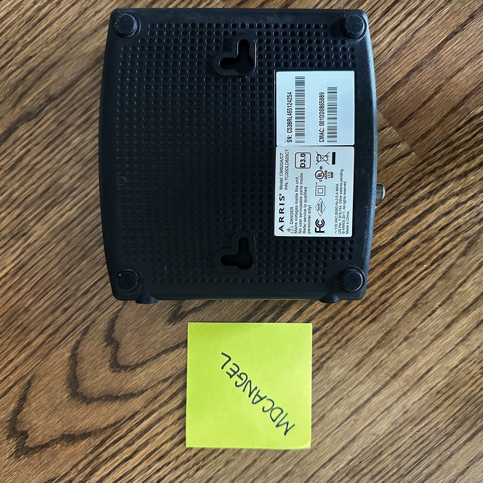 ARRIS CM820A/CT DOCSIS 3.0 Cable Modem