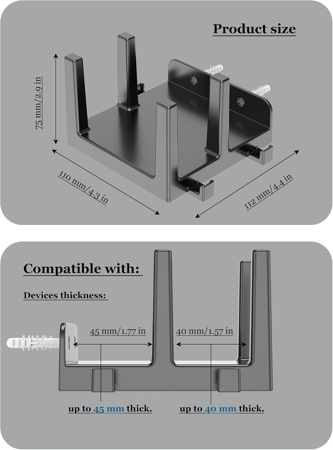 Wall Shelf for Router, Modem & Cable Box