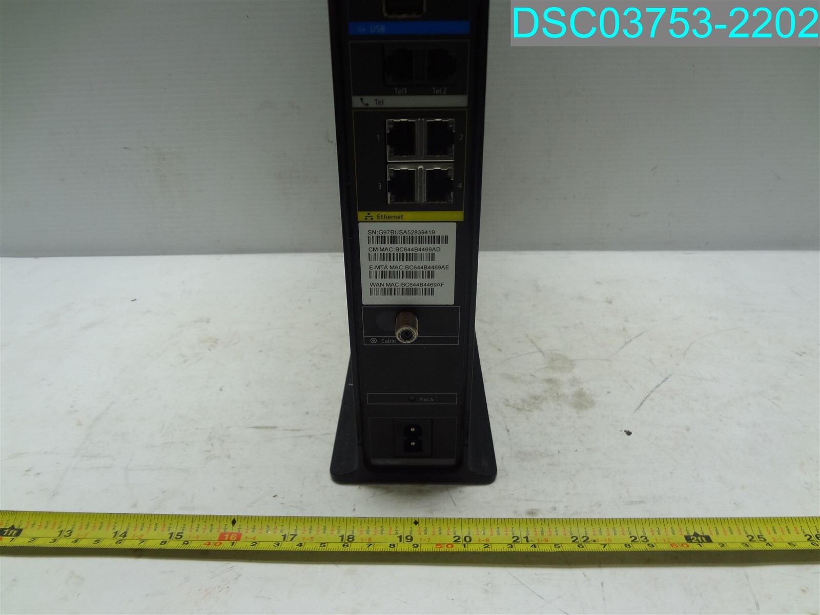 ARRIS TG1682G Dual Band WI-FI 802.11AC Modem Router Wireless
