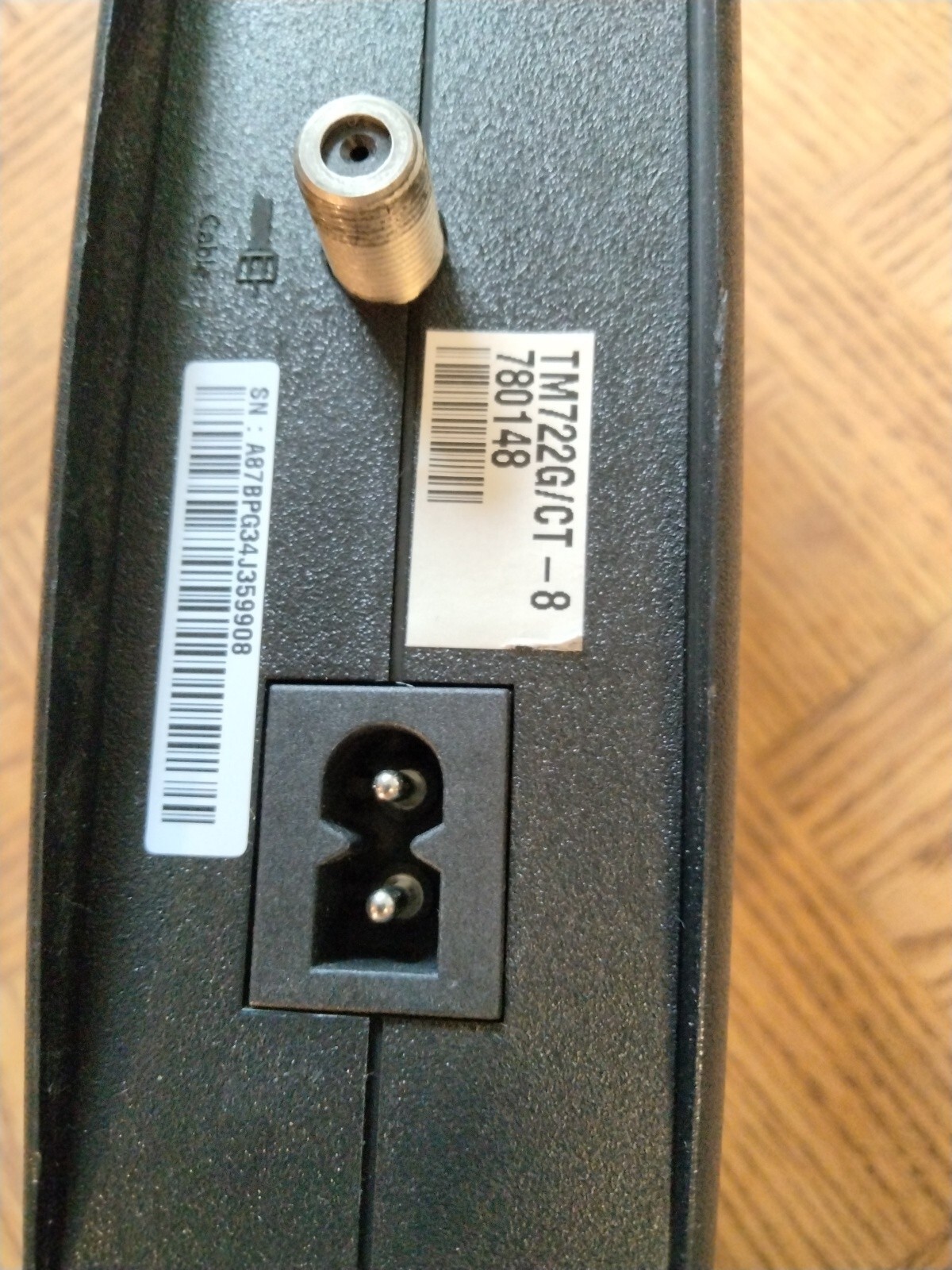 Arris TM722 Telephony Modem DOCSIS 3.0 Reverse Compatability | No Power Cable