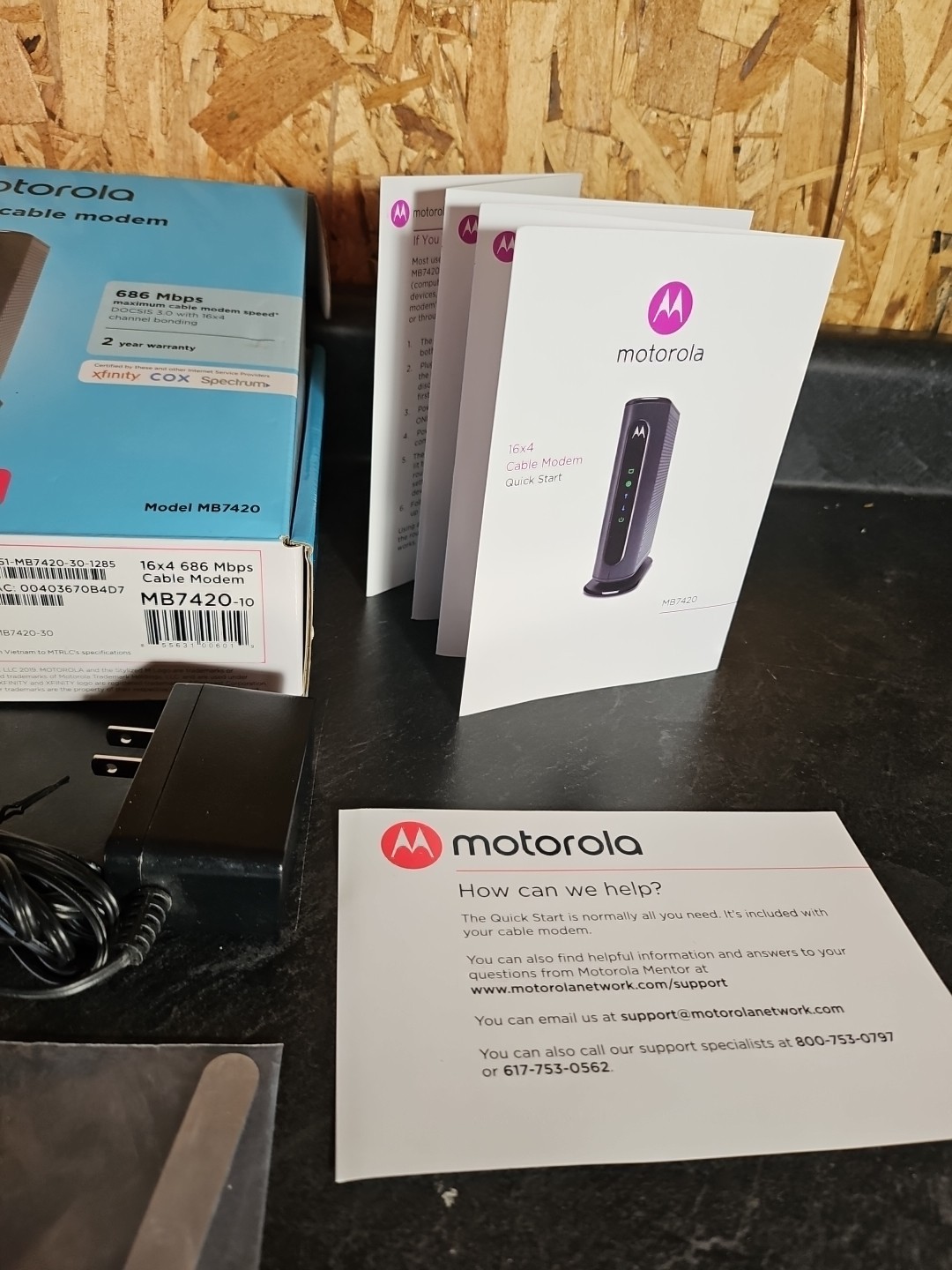 Motorola 16×4 Cable Modem 686 Mbps MB7420-10