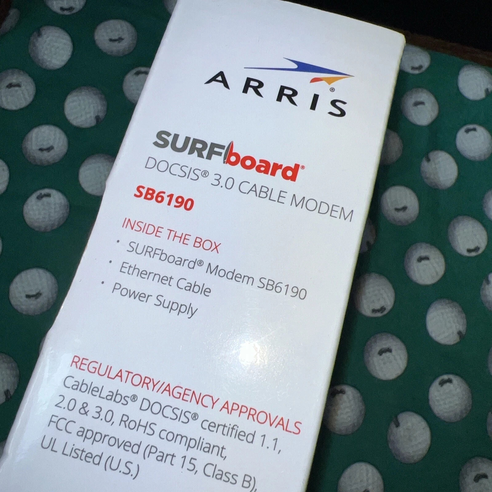 ARRIS SURFboard SB6190 DOCSIS 3.0 32×8 Gigabit Cable Modem Comcast Xfinity