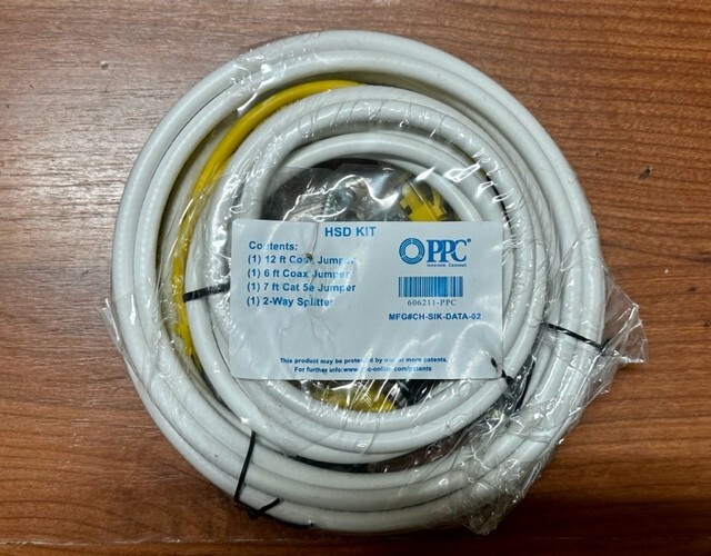 HSD Kit (12ft Coax, 6ft Coax, 7ft CAT5, 2-Way Splitter) FREE SHIPPING