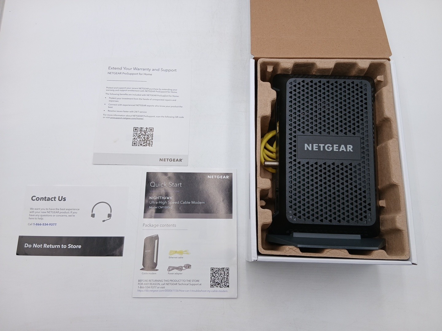 NETGEAR CM1000 Ultra-High Speed Cable Modem – Docsis 3.1 (#Y2-A5)