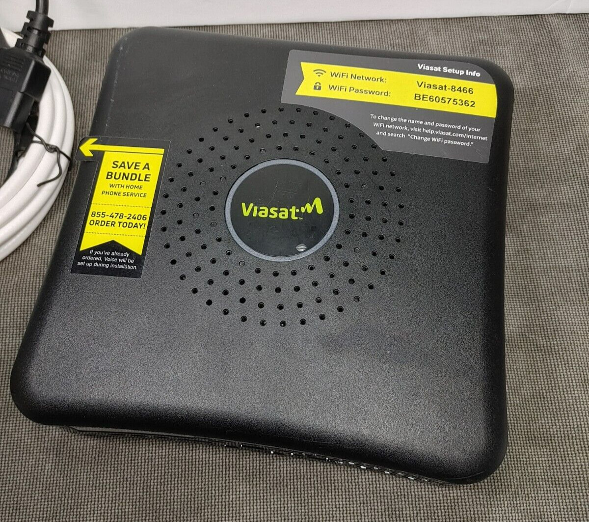 ViaSat Satellite Modem Router RM5110 w/ OEM Power Supply & Cable