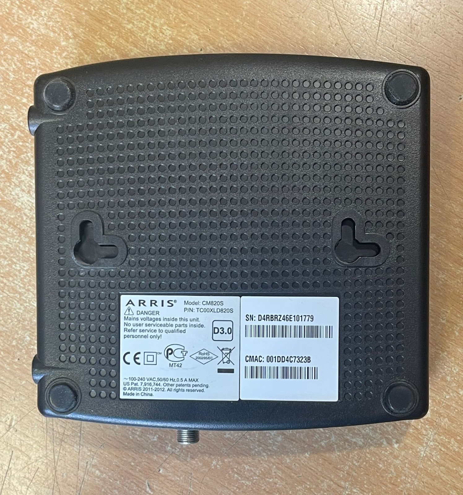 ARRIS CM820S refurbished DOCSIS & EuroDOCSIS supporting modem x 19pcs(1box).