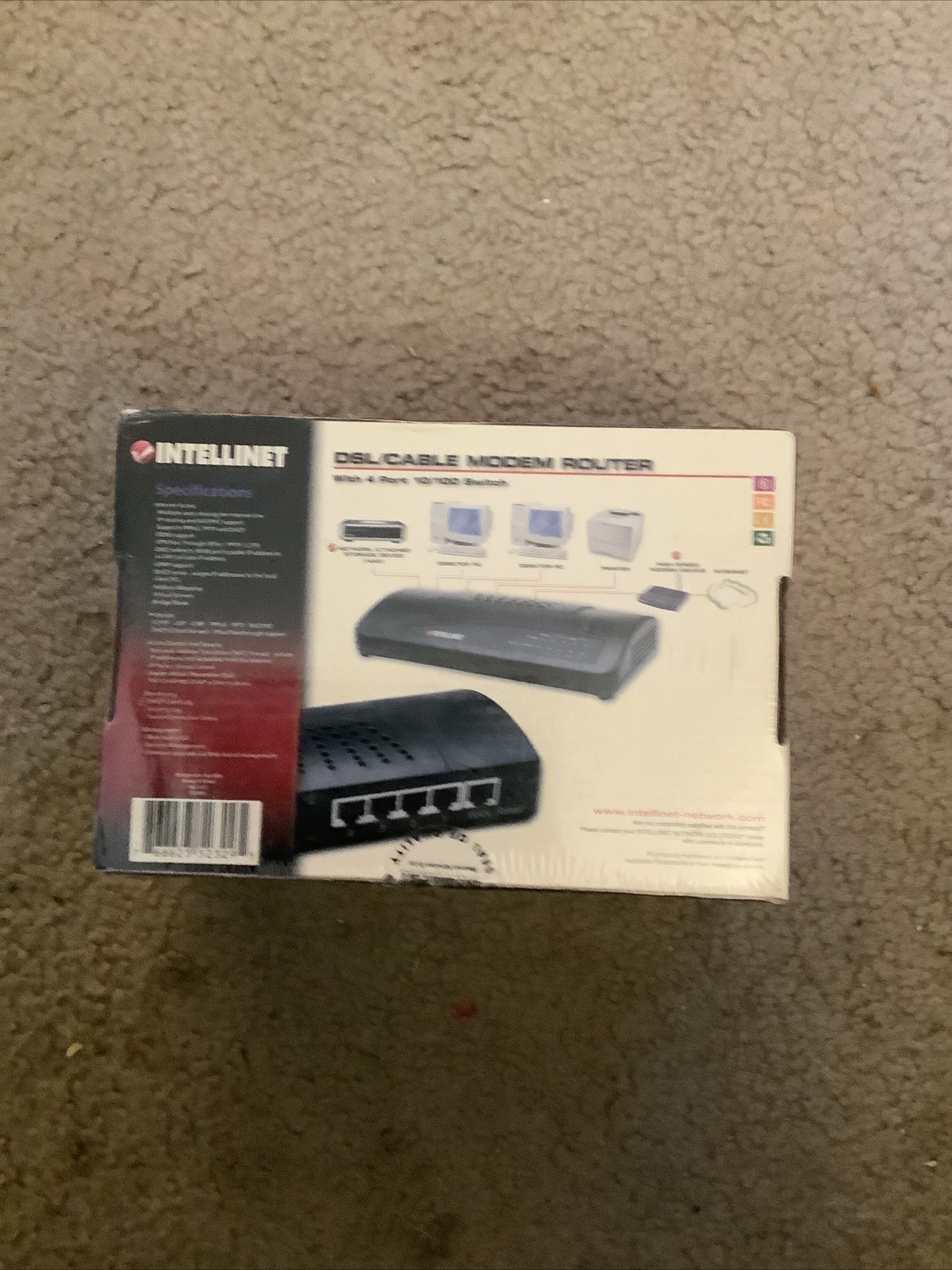 Intellinet DSL/Cable Modem Broadband Router 4 Port 10/100 Switch Rev 1.01 520454
